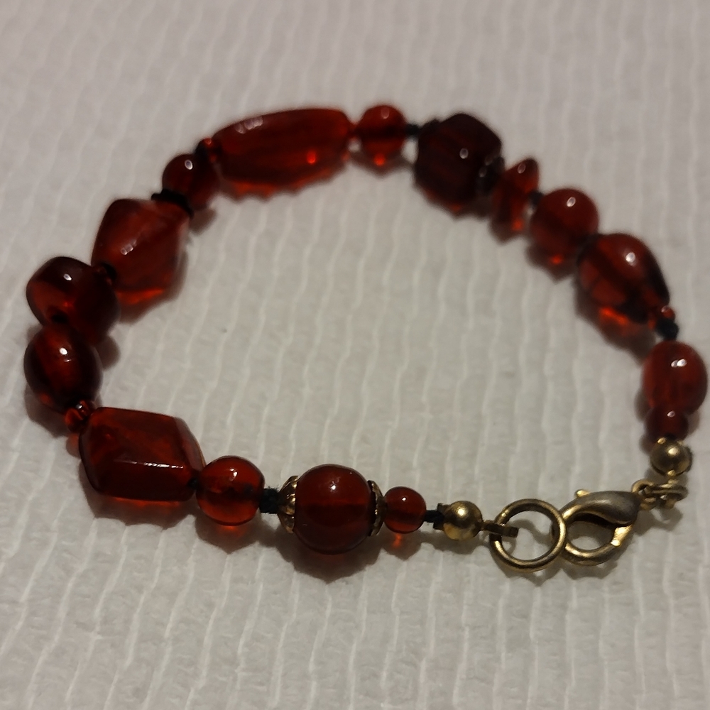 Silver And Ruby Vintage Bracelet - image 8